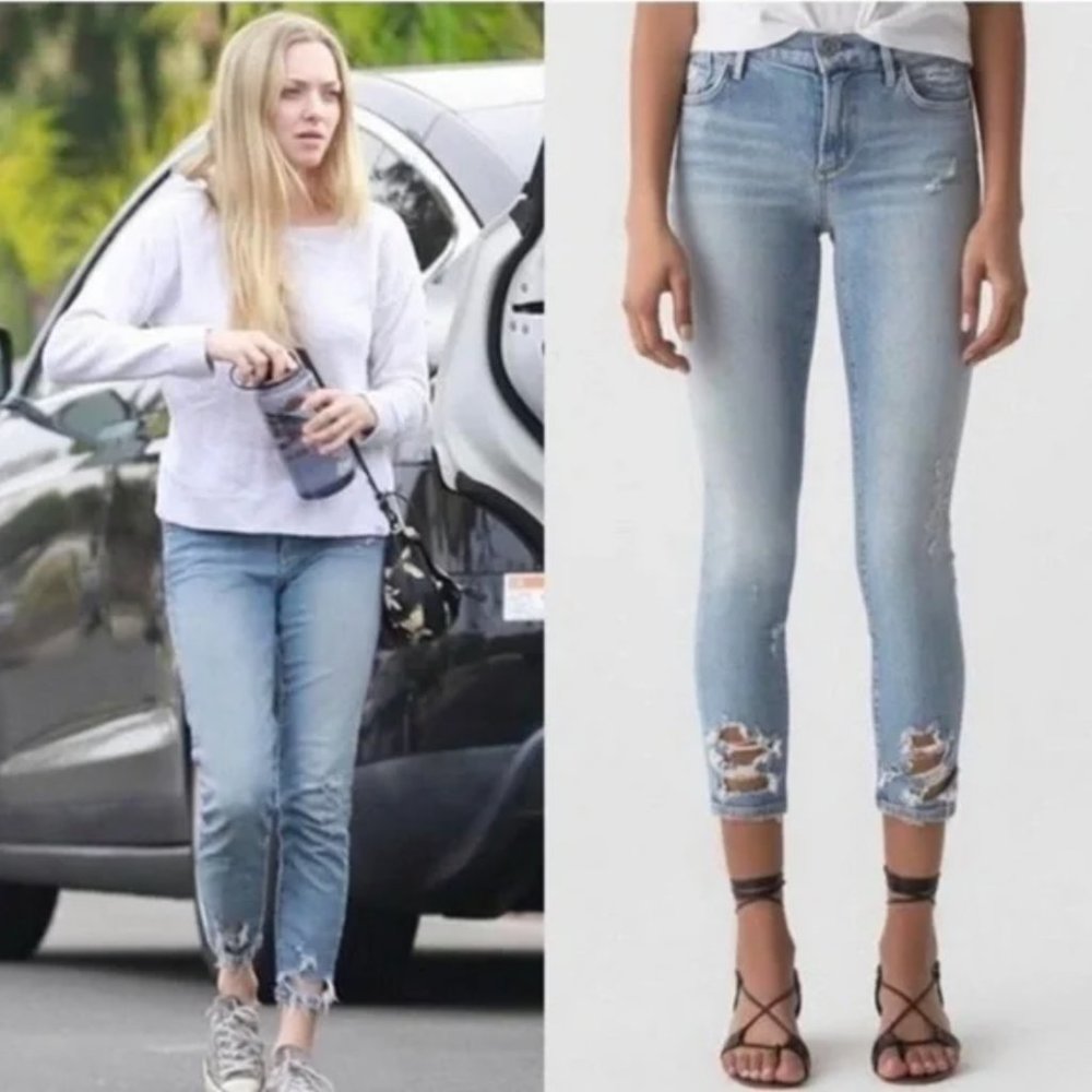AGOLDE Sophie Mid-Rise Skinny Jean With Chewed Hem & Waistband, 25